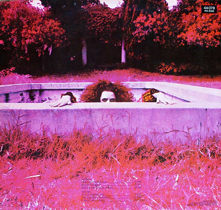 FRANK ZAPPA - Hot Rats Gatefold German Release 12" LP Vinyl Album album back cover
