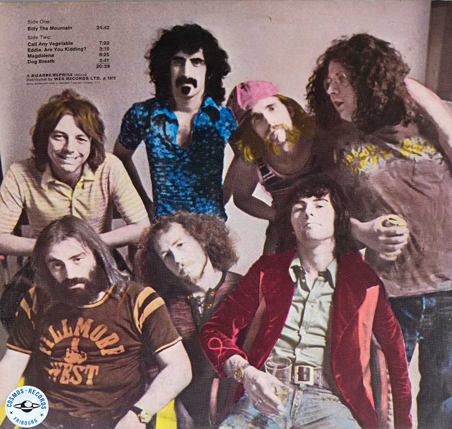 Photo of album back cover LAS MOTHERS ( Of Invention ) - Just Another Band From L.A. UK 