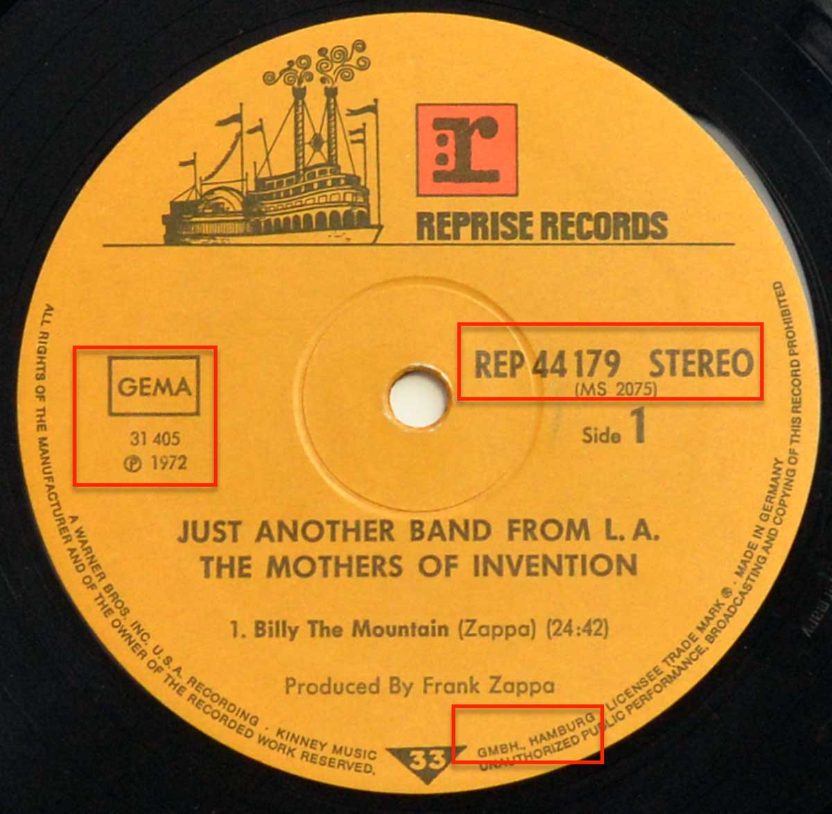 High Resolution Photo Close-Up of the Label 