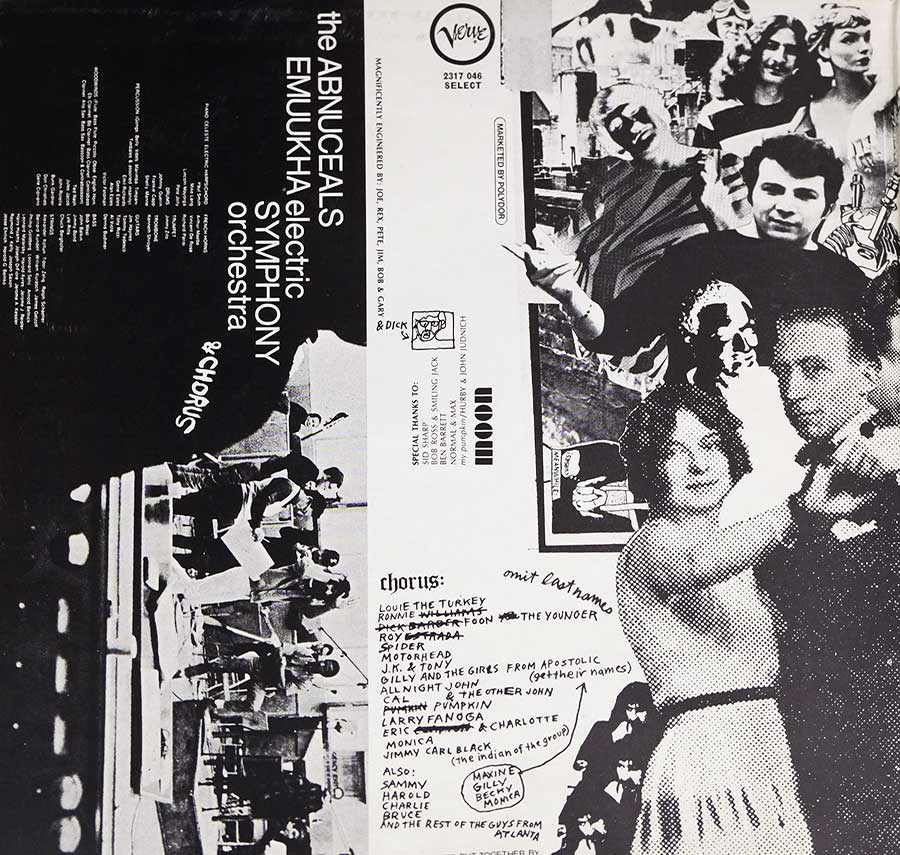 FRANK ZAPPA & ABNUCEALS EMUUKHA ELECTRIC SYMPHONY ORCHESTRA - Lumpy Gravy UK Gatefold 12" LP VINYL  inner gatefold cover