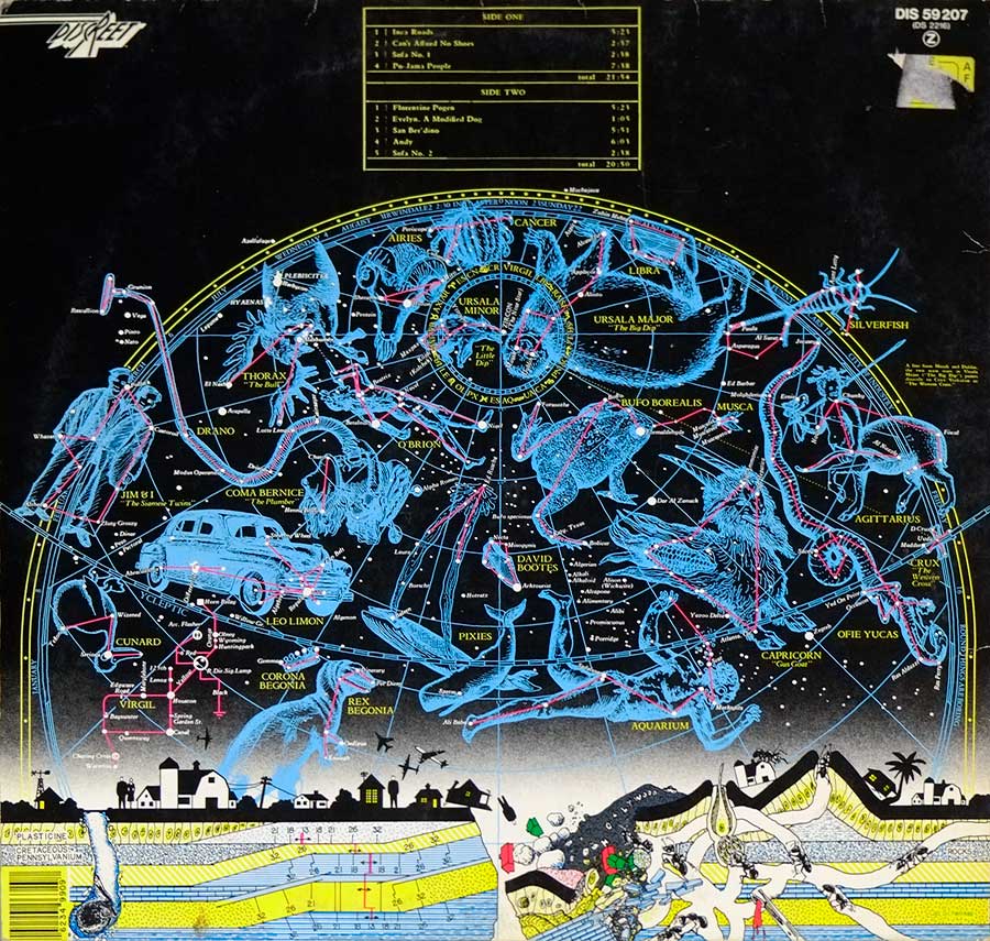 Photo of album back cover FRANK ZAPPA & MOTHERS OF INVENTION - One Size Fits All Gatefold 12" LP Vinyl Album