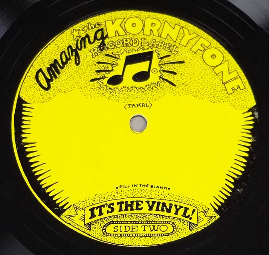 Side Two Close up of record's label FRANK ZAPPA & MOTHERS OF INVENTION - Poot Face Booogie 12" LP VINYL 
