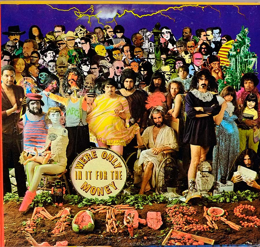 Photo of the right page inside cover MOTHERS OF INVENTION - We're Only In For The Money 