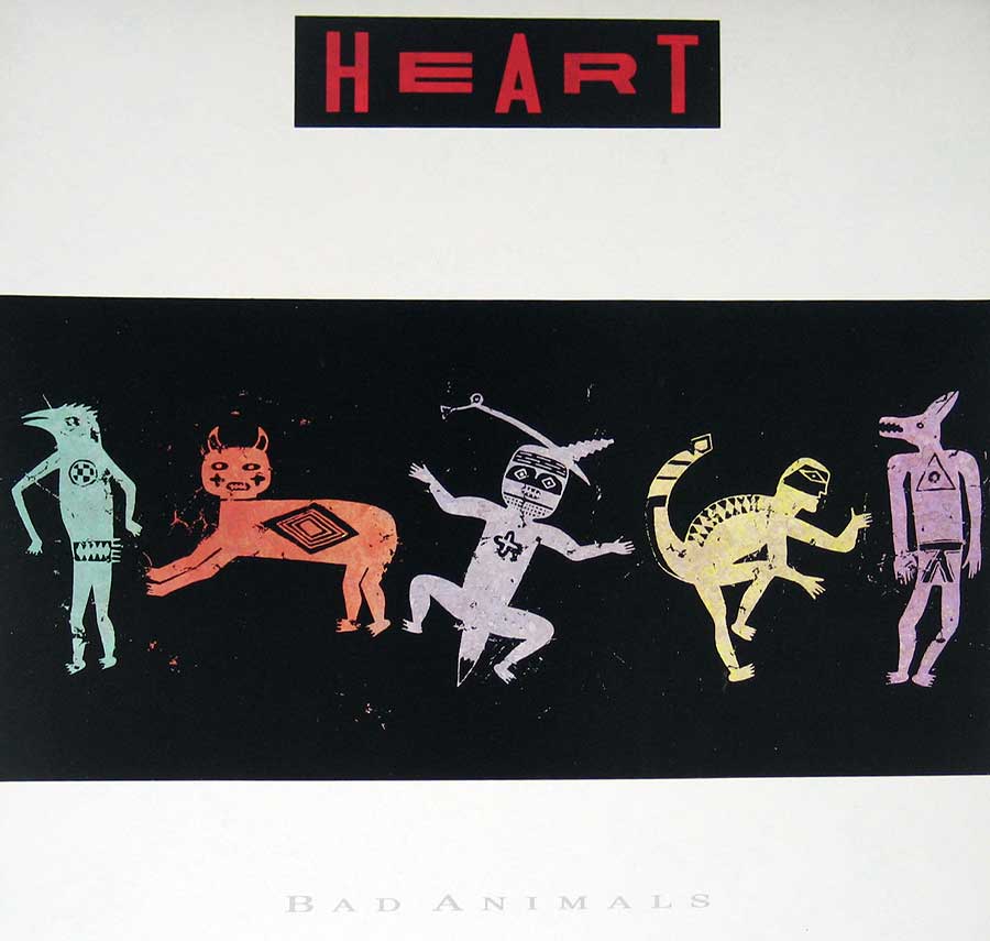 HEART - Bad Animals with Wilson sisters DMM 12" Vinyl LP Album front cover