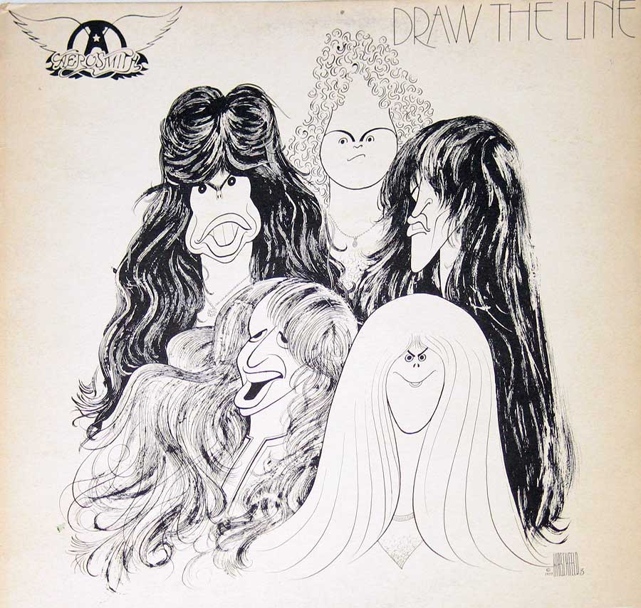 Front Cover Photo Of AEROSMITH - Draw The Line 12" Vinyl LP Album