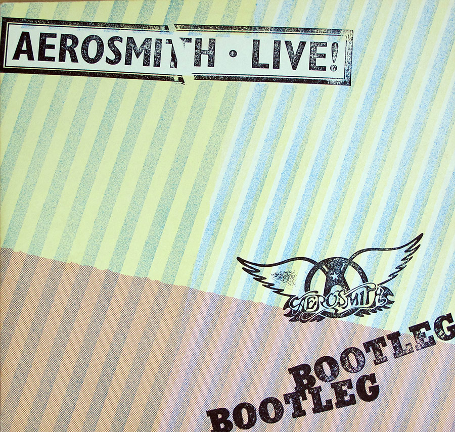 High Quality Photo of Album Front Cover  "AEROSMITH - Live Bootleg 2LP"