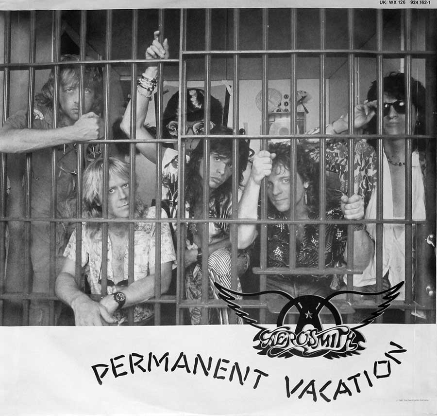 AEROSMITH - Permanent Vacation 12" Vinyl LP Album custom inner sleeve