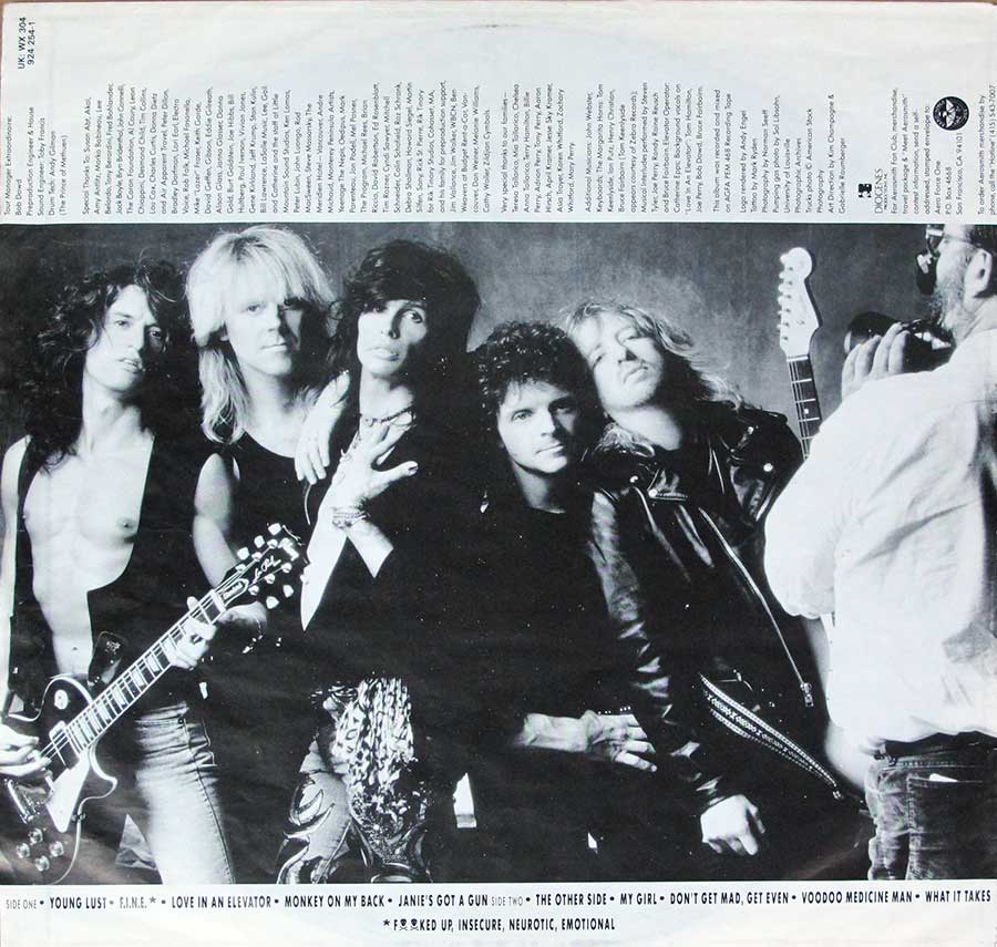 Photo of inner sleeve AEROSMITH - Pump 