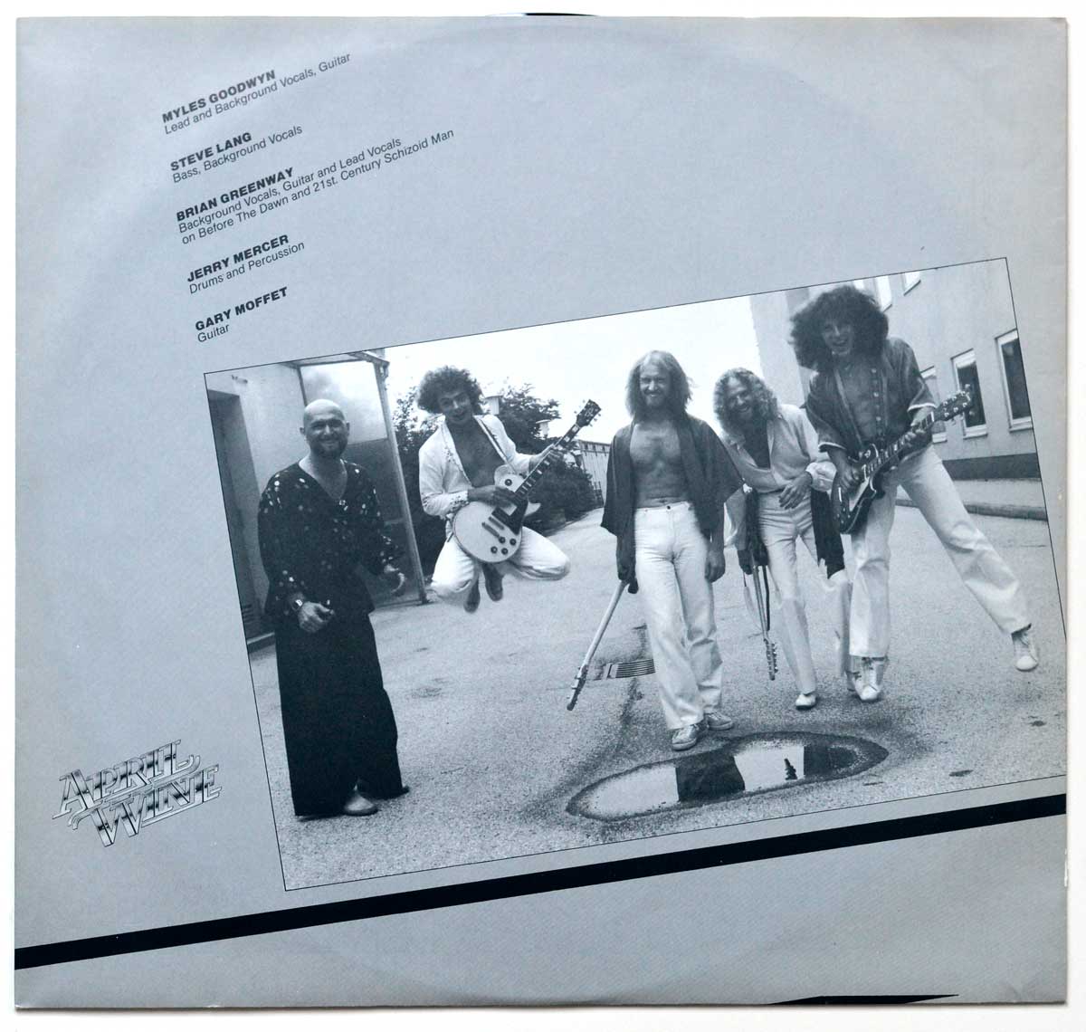 Photo of album back cover APRIL WINE – Harder.....Faster 