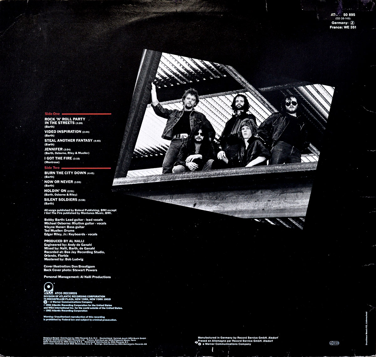Album Back Cover  Photo of "AXE OFFERING ATCO"