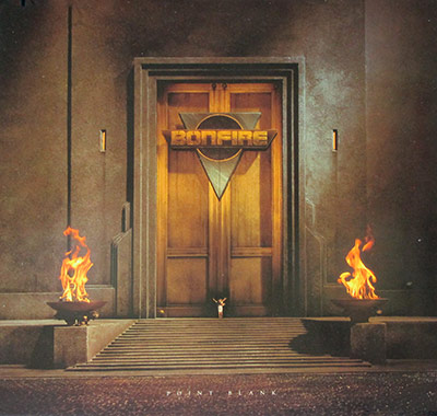 BONFIRE - Point Blank album front cover vinyl record