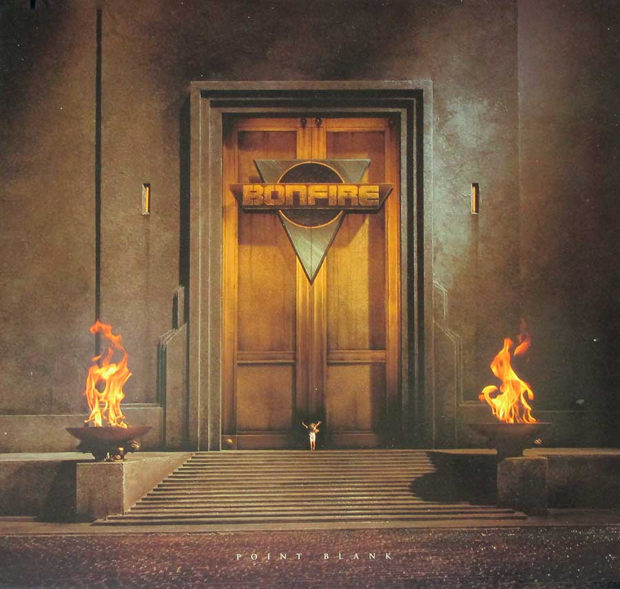 BONFIRE - Point Blank 12" LP Vinyl Album front cover https://vinyl-records.nl