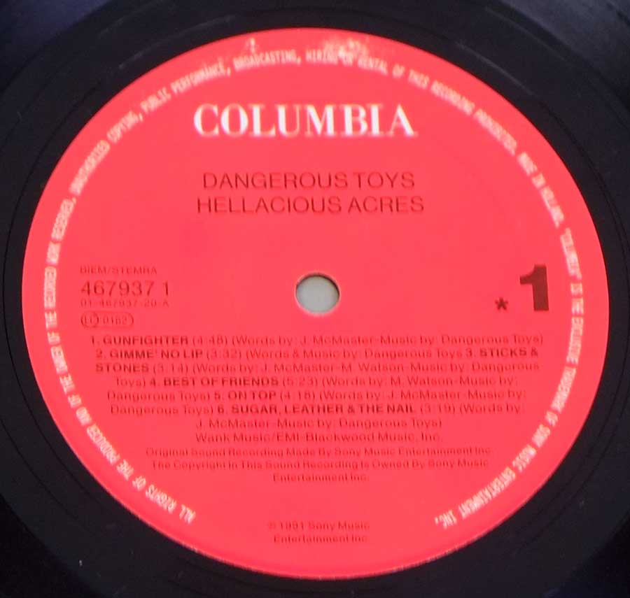 Photo of record 1 of DANGEROUS TOYS - Hellacious Acres 
