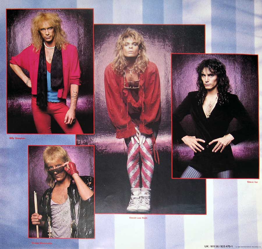 Photo One Of The Original Custom Inner Sleeve DAVID LEE ROTH - Eat 'Em and Smile Steve Vai 12" Vinyl LP Album 