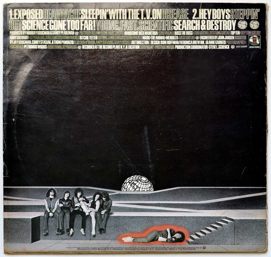 Photo of album back cover THE DICTATORS ( Punk Band ) – Manifest Destiny