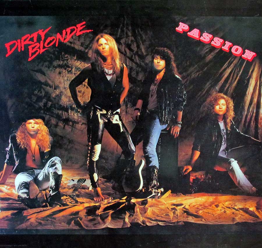 Front Cover Photo Of DIRTY BLONDE - Passion 12" LP Vinyl Album