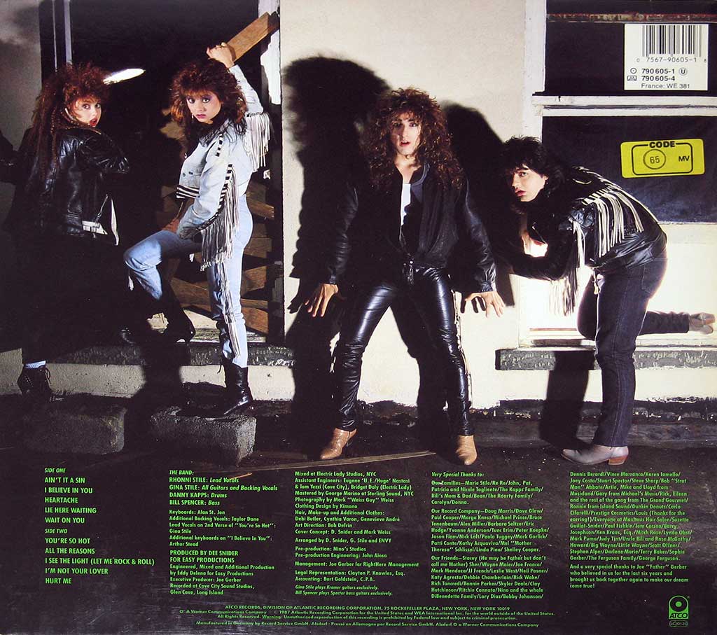 Photo of album back cover ENVY - Ain't It A Sin  