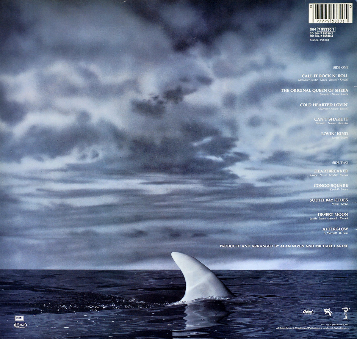 Photo of album back cover GREAT WHITE - Hooked 