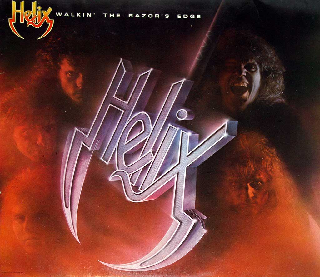 Album Front cover photo of : HELIX Walkin' The Razor's Blade