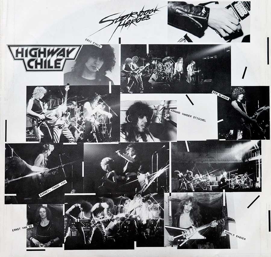 Photo One Of The Original Custom Inner Sleeve HIGHWAY CHILE - Storybook Heroes 12" Vinyl LP Album 