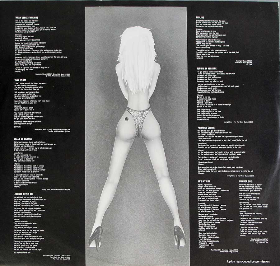 Photo One Of The Original Custom Inner Sleeve KING KOBRA - III 
