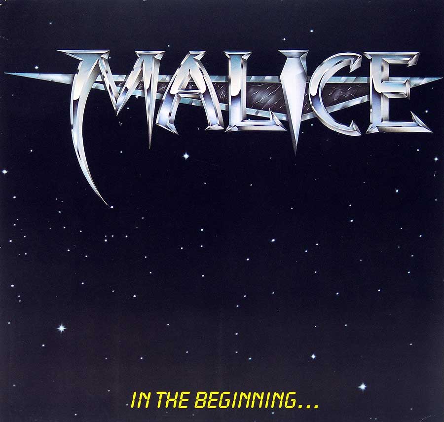 Malice In the Beginning 12" Vinyl LP Album front cover