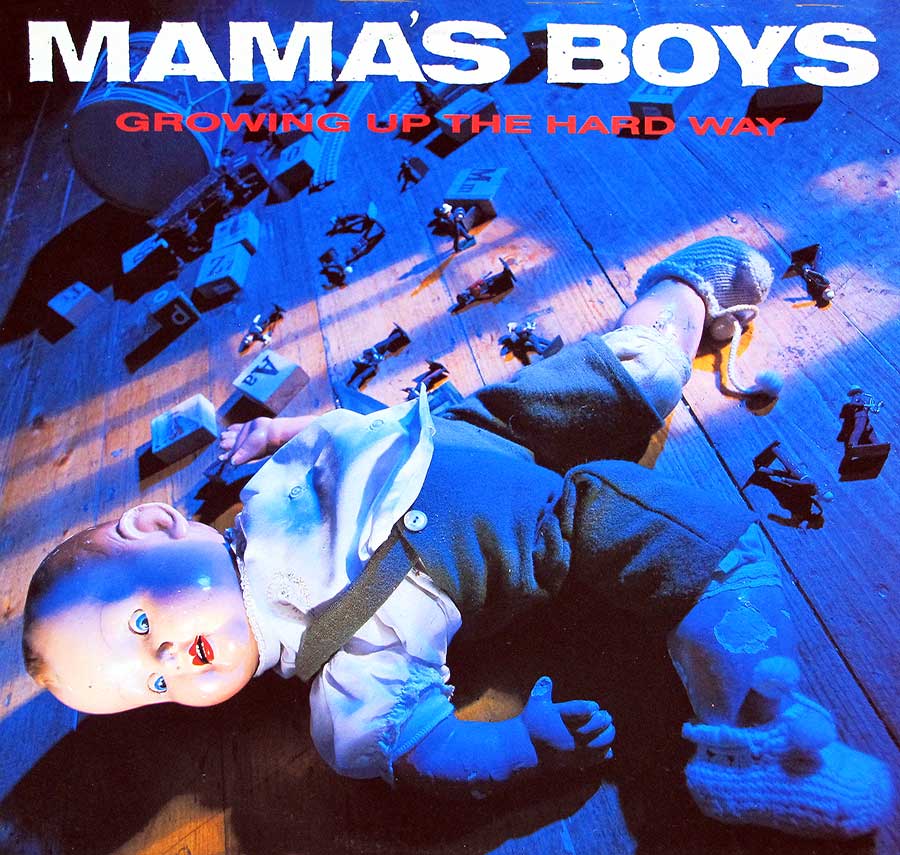 MAMA'S BOYS - Growing Up The Hard Way 12" LP Vinyl Album front cover https://vinyl-records.nl