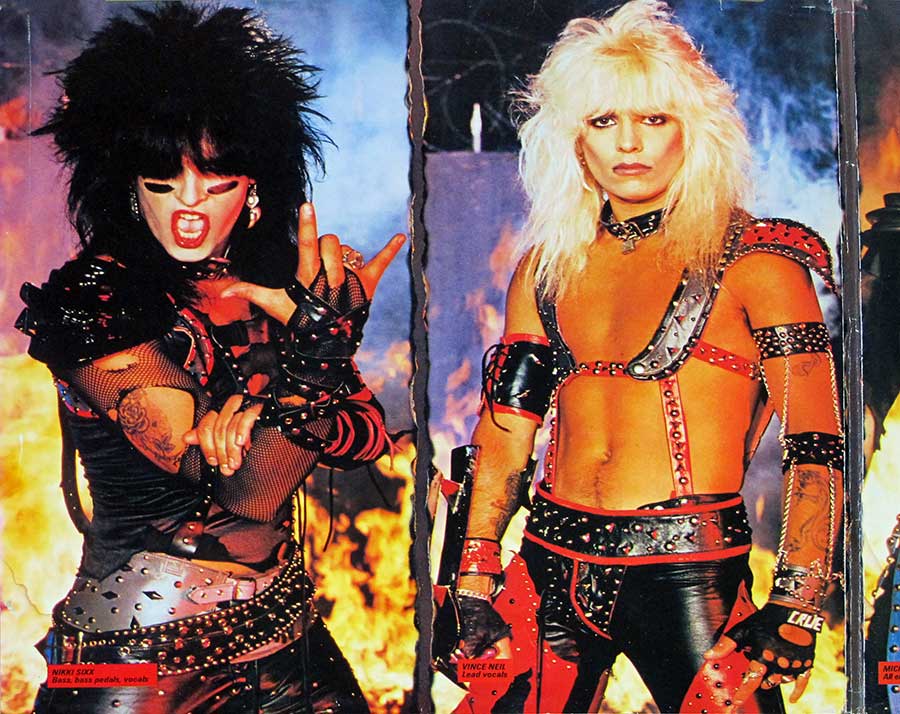MÖTLEY CRÜE - Shout At The Devil Germany Gatefold 12" LP Vinyl Album
 inner gatefold cover