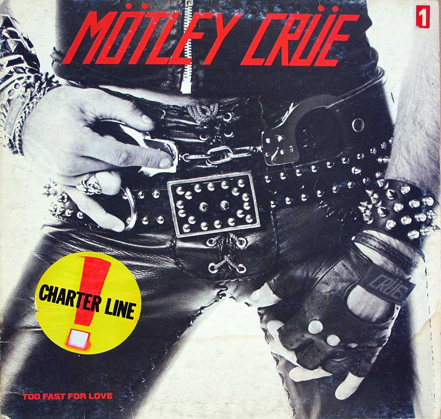 MÖTLEY CRÜE - Too Fast For Love Italy 12" LP Vinyl Album front cover https://vinyl-records.nl