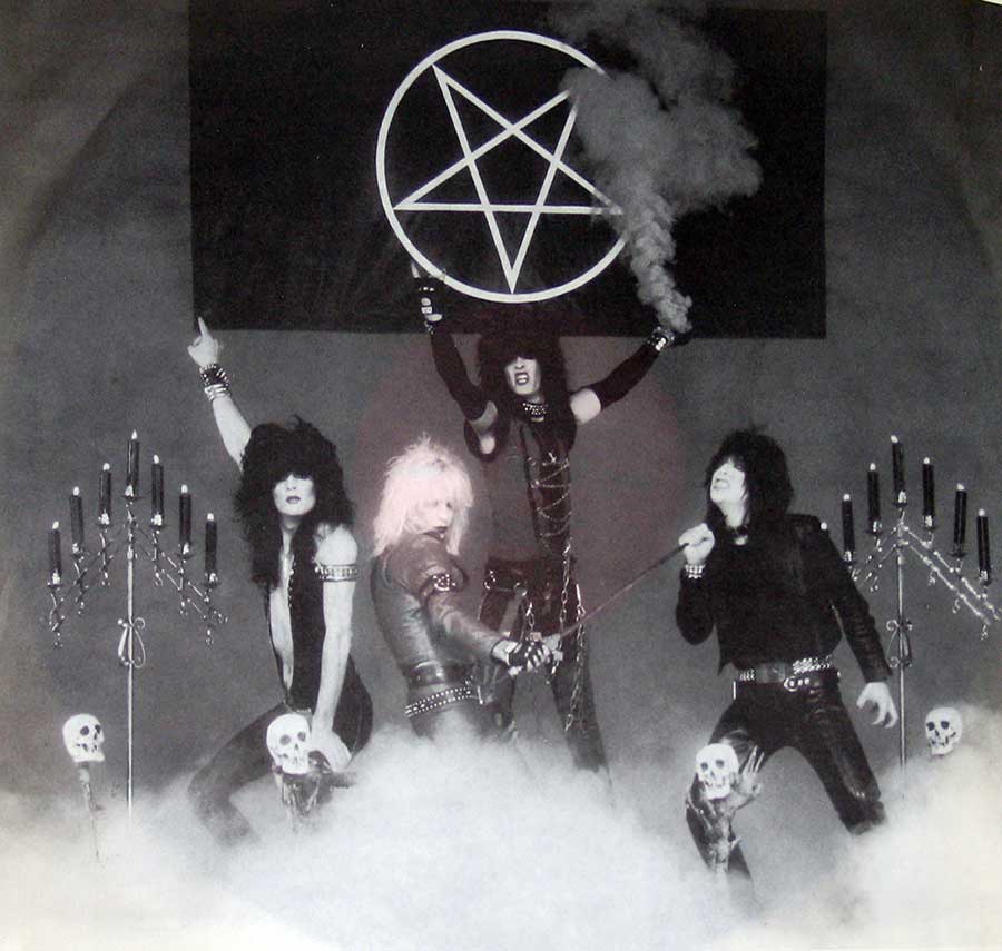 Photo One Of The Original Custom Inner Sleeve MOTLEY CRUE - Too Fast for Love Germany 12" Vinyl LP Album 