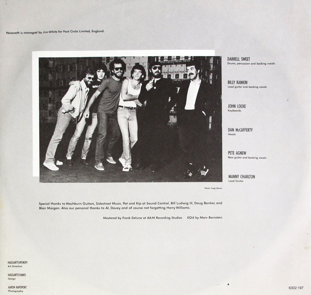 High Resolution Photo NAZARETH - 2XS France  Vinyl Record