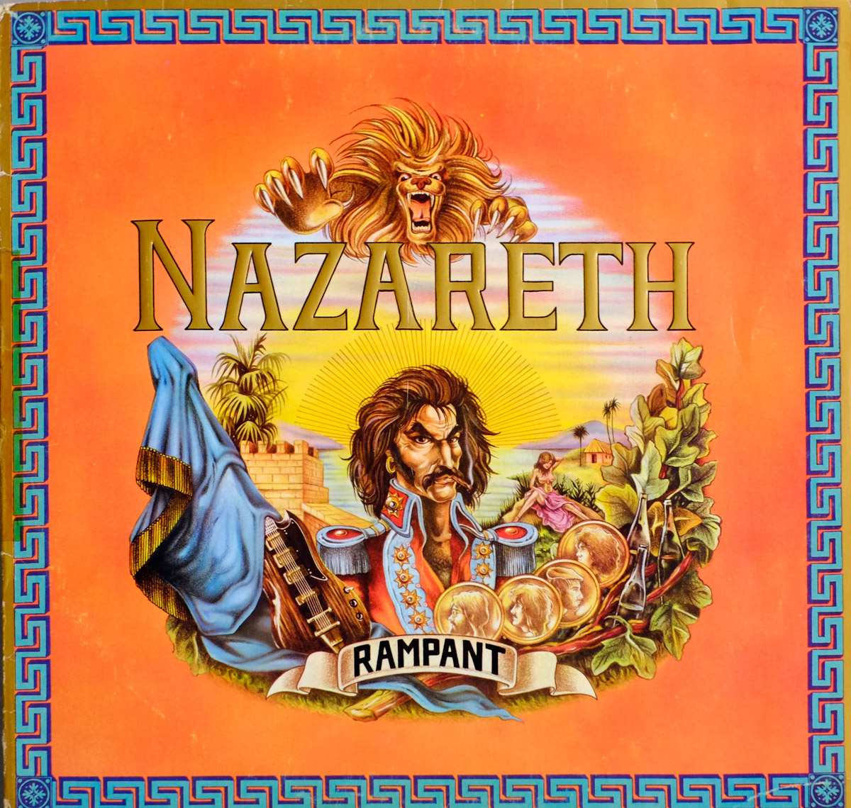 High Resolution Photo of NAZARETH RAMPANT MOONCREST 