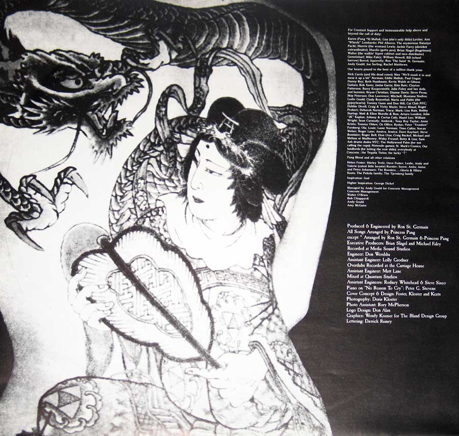 Photo of the custom inner sleeve of Princess Pang     