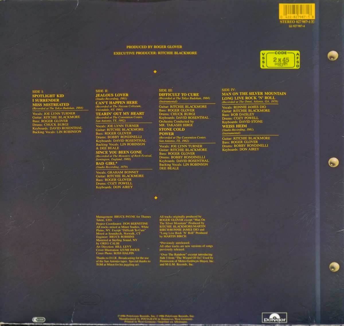 Back Cover Photo Rainbow Finyl Vinyl Vinyl Record Gallery https://vinyl-records.nl//