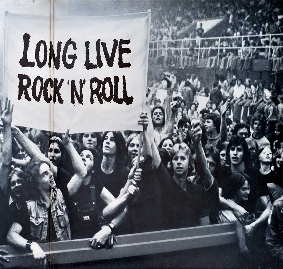 Photo of the right page inside cover RAINBOW - Long Live Rock and Roll 