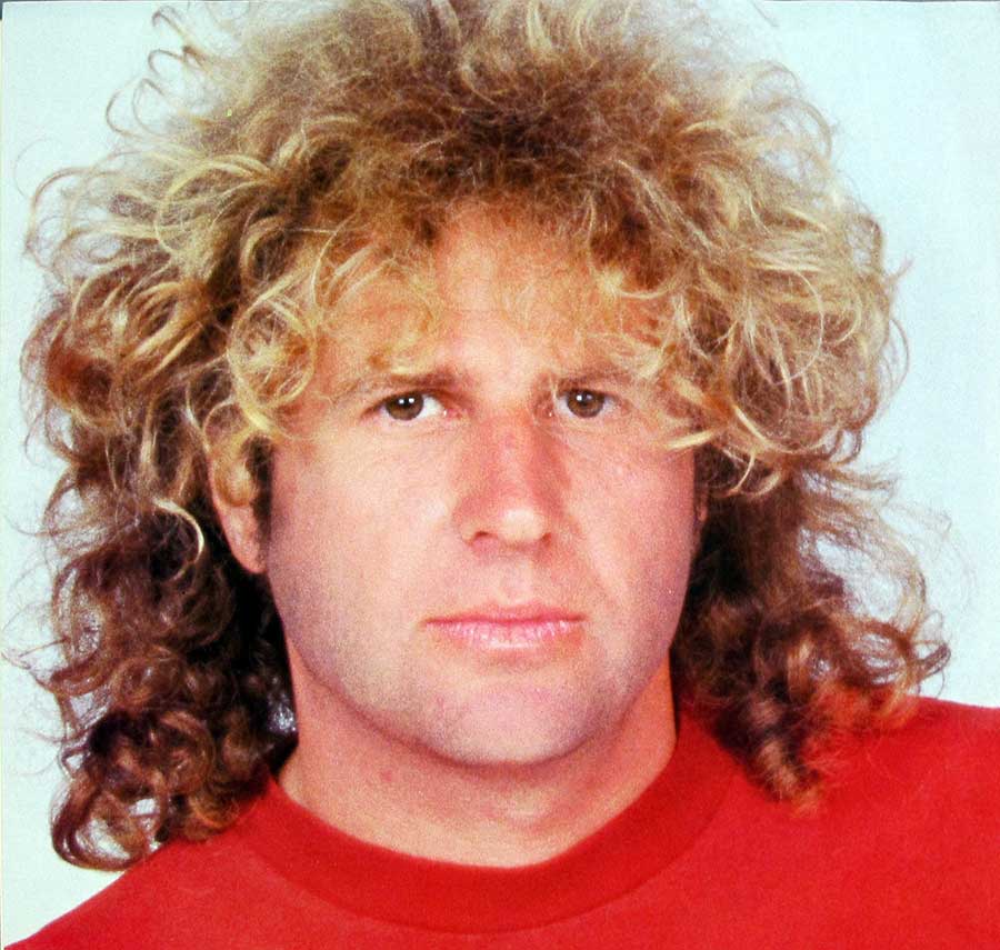 Portrait of Sammy Hagar on Inner Sleeve of the "VOA" Album