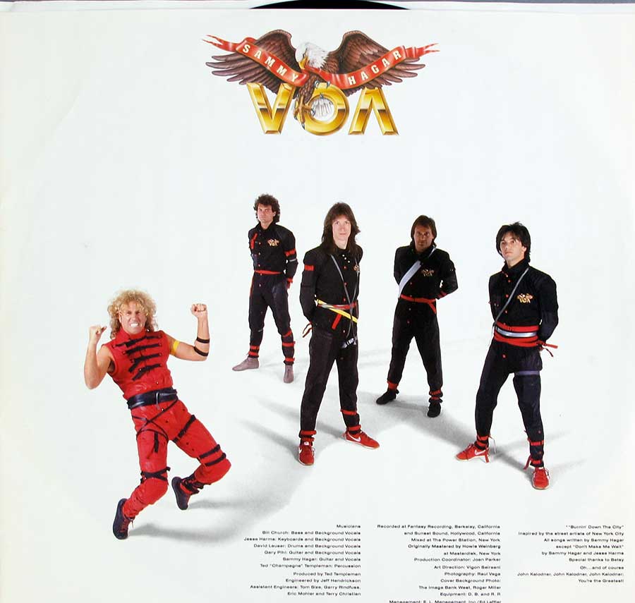 Photo of "SAMMY HAGAR - VOA" Album's Inner Sleeve  