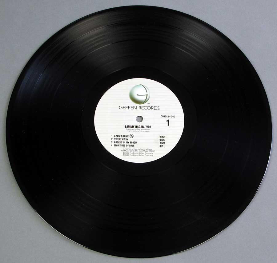 Photo of "SAMMY HAGAR - VOA" 12" LP Record 