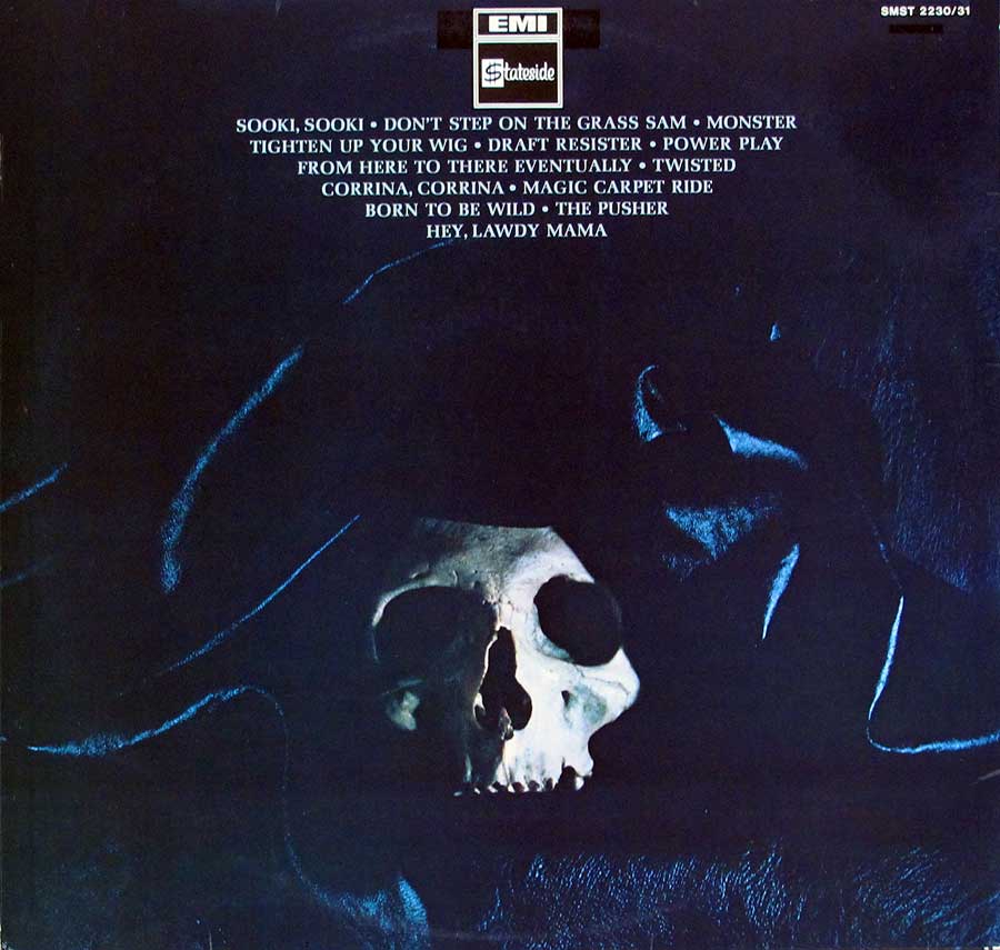 STEPPENWOLF - Live Stateside Records Gatefold 12" 2LP VINYL Album back cover