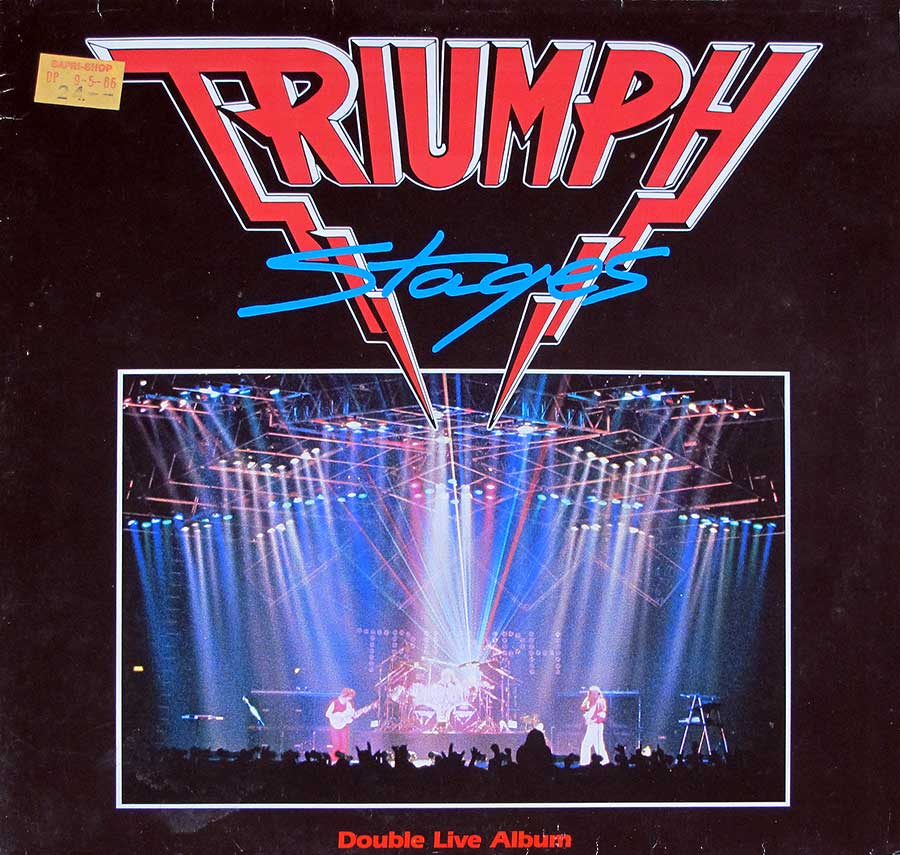TRIUMPH - Stages Gatefold Cover 2LP 12" Vinyl LIVE ALBUM
 front cover https://vinyl-records.nl