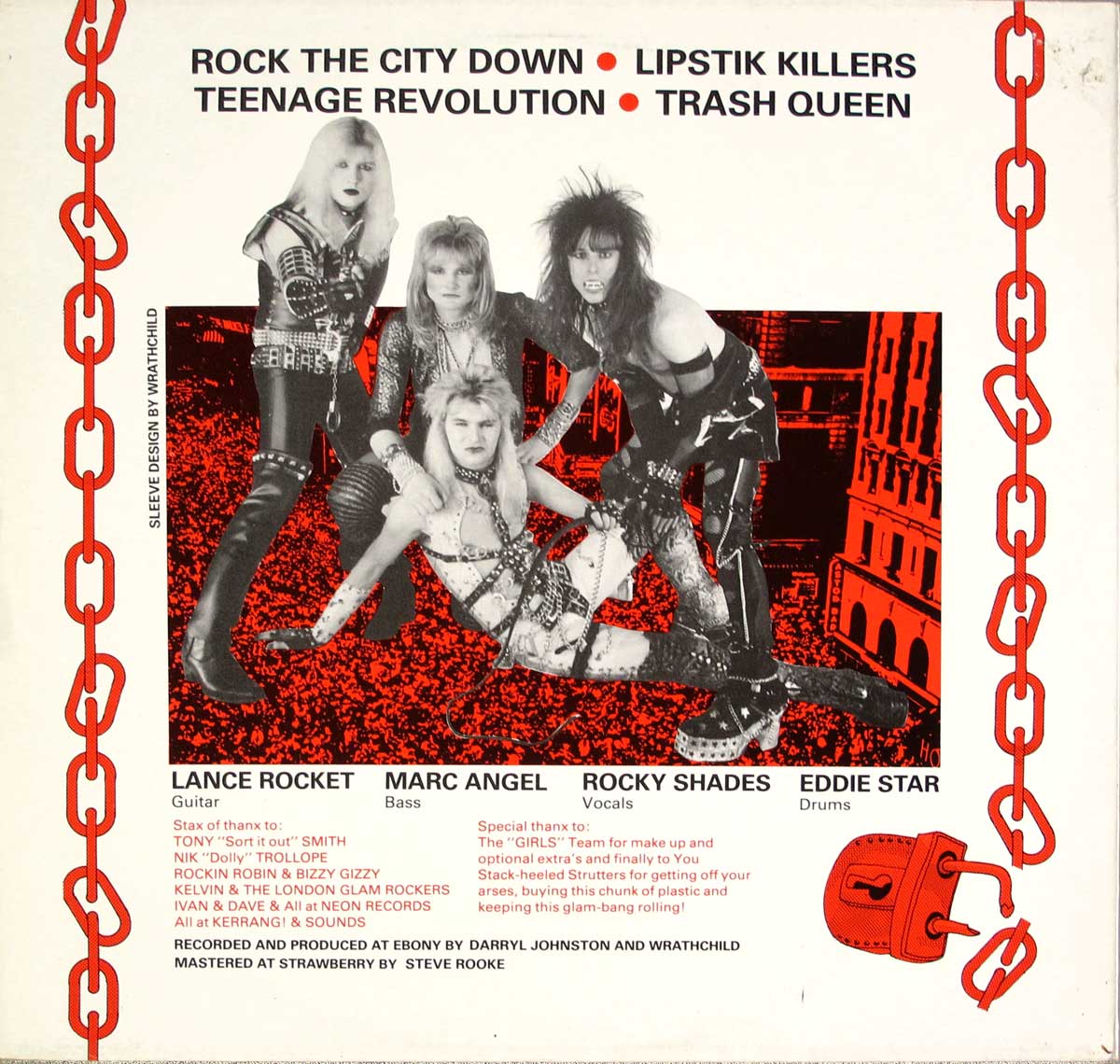 Album Back Cover  Photo of "WRATHCHILD - Stackheel Strutt"