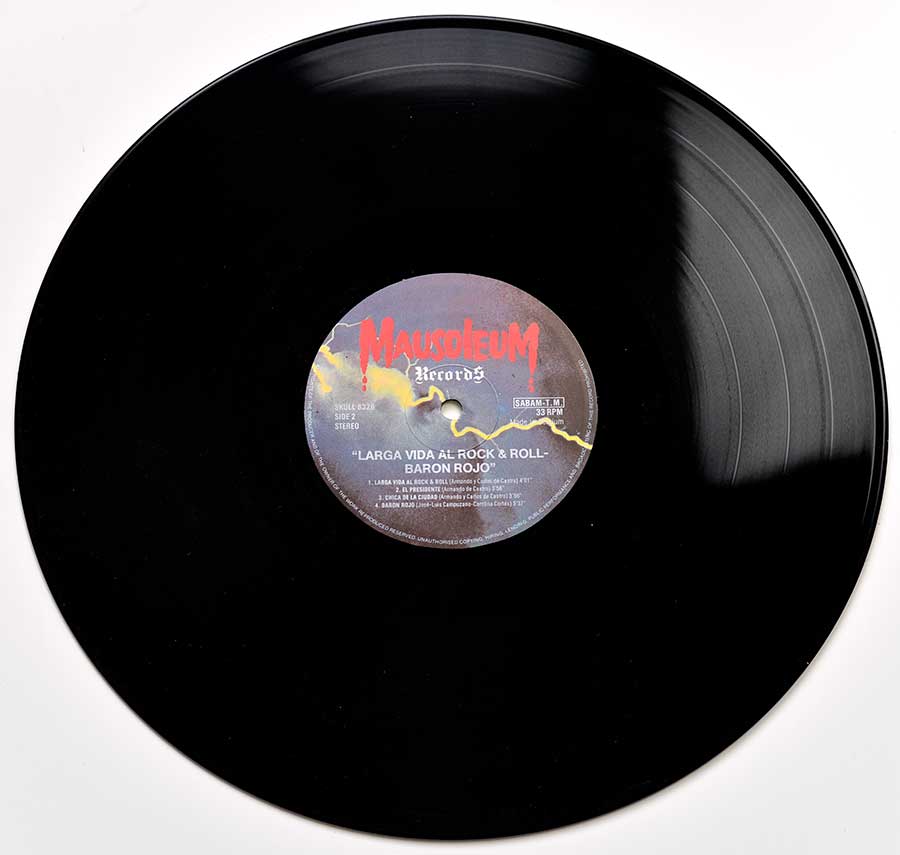 Photo of Side Two of BARON ROJO - Larga Vida Al Rock & Roll 