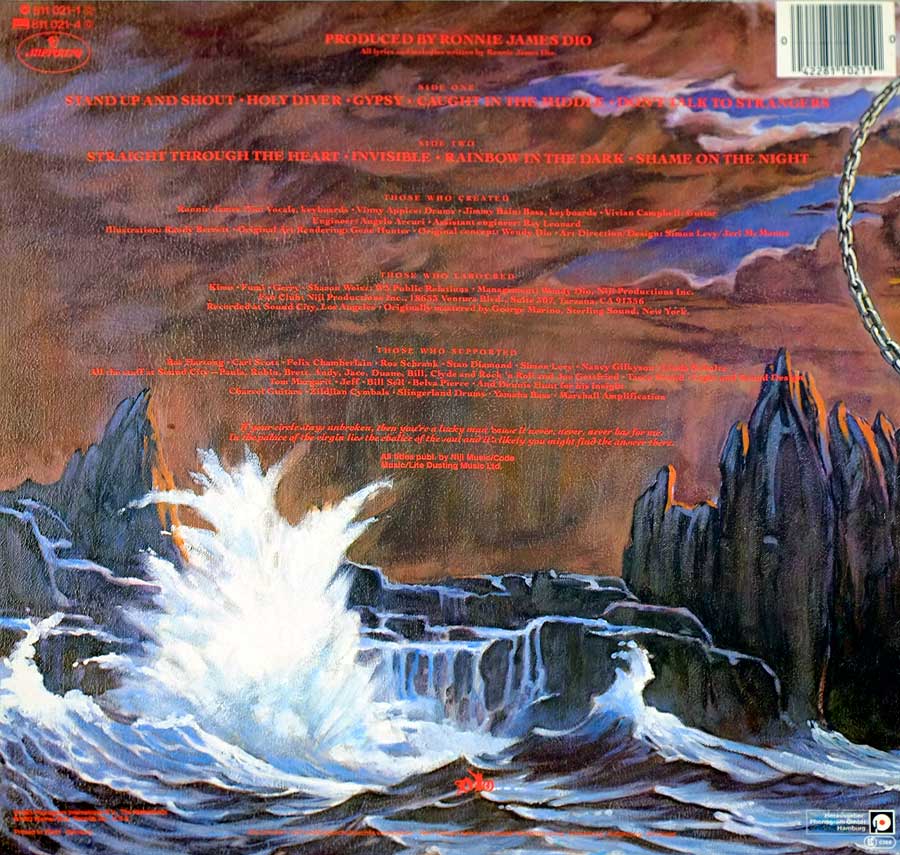 High Resolution Photo #2 DIO Holy Diver Germany 