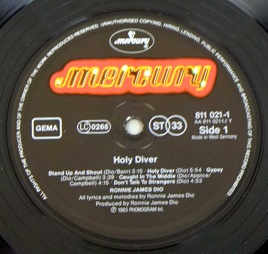 High Resolution Photo #5 DIO Holy Diver Germany 