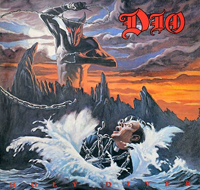 DIO - Holy Diver  album front cover vinyl record