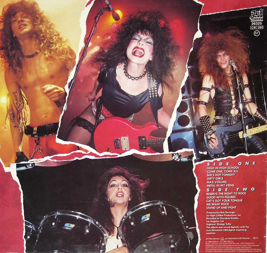 MADAM X - We Reserve The Right (Vixen) 12" Vinyl LP Album back cover