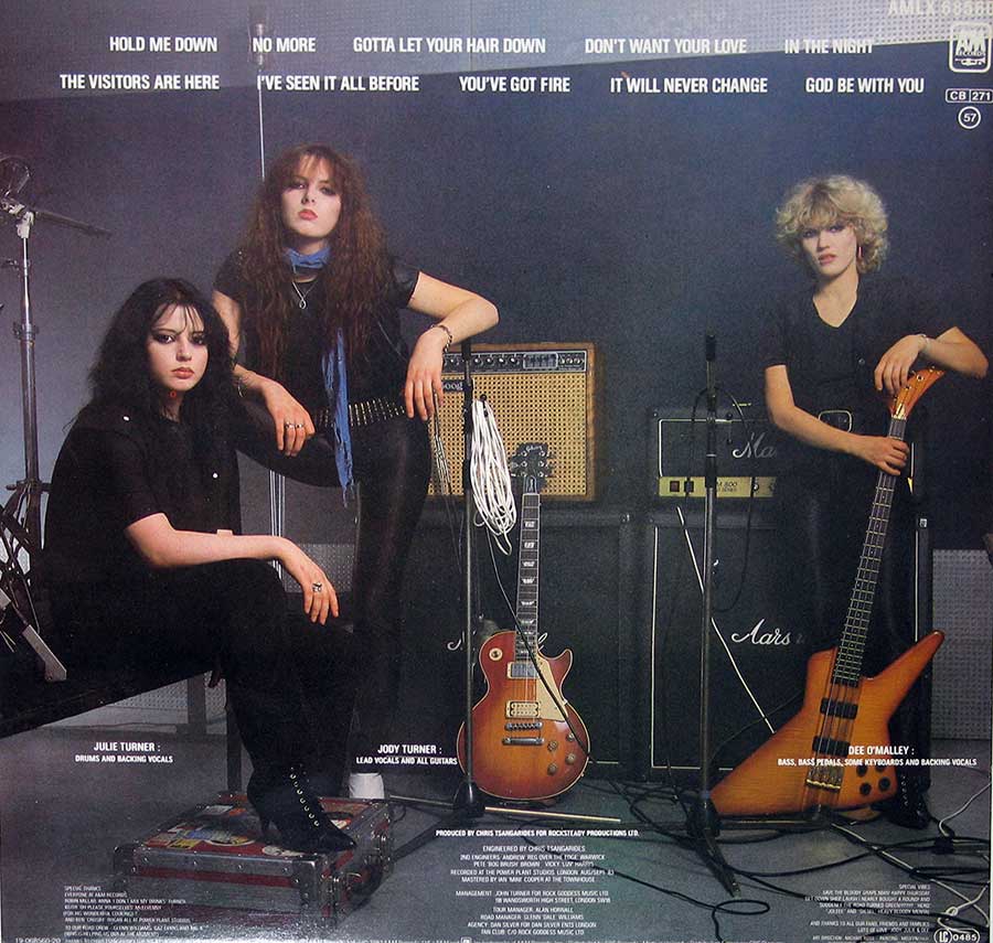 ROCK GODDESS - Hell Hath No Fury NWOBHM 12" Vinyl LP Album back cover