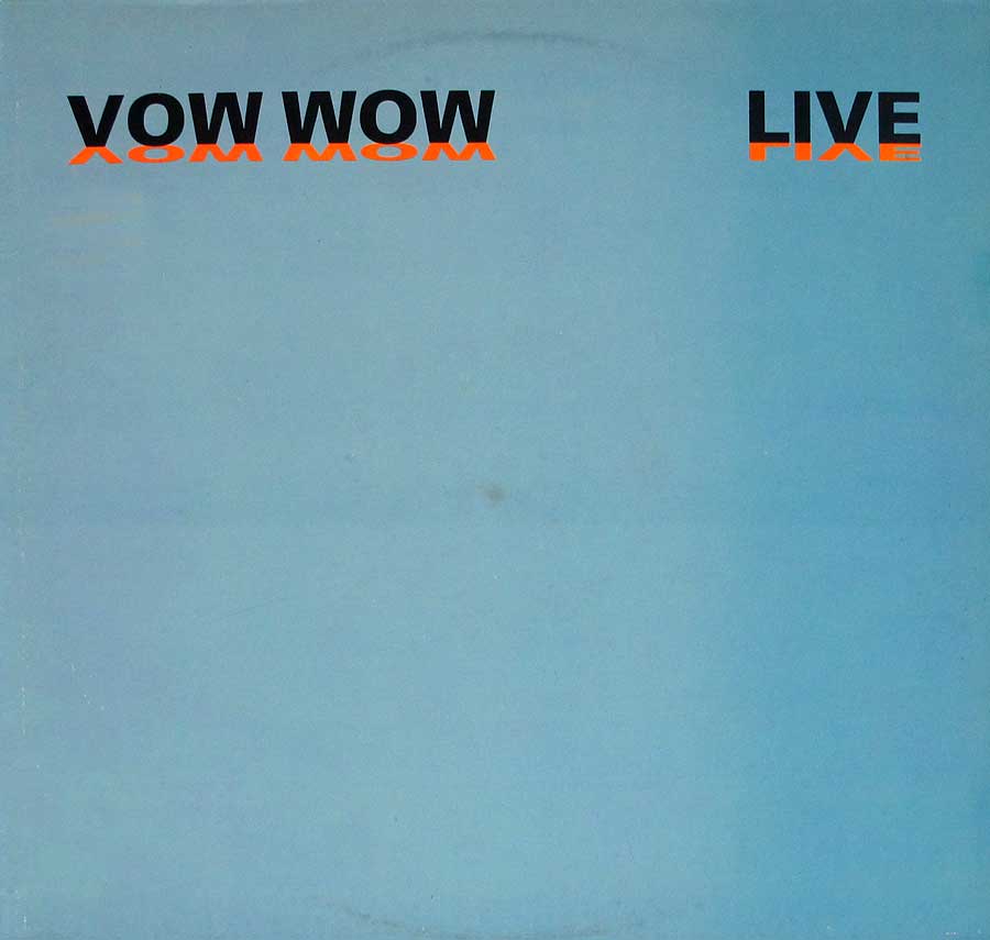 VOW WOW -Live Orig UK Passport Records 12" LP Vinyl Album
 front cover https://vinyl-records.nl