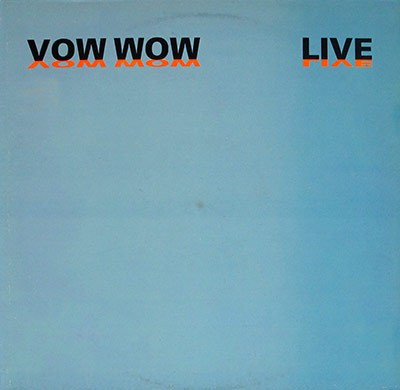 Vow Wow - Live album front cover vinyl record
