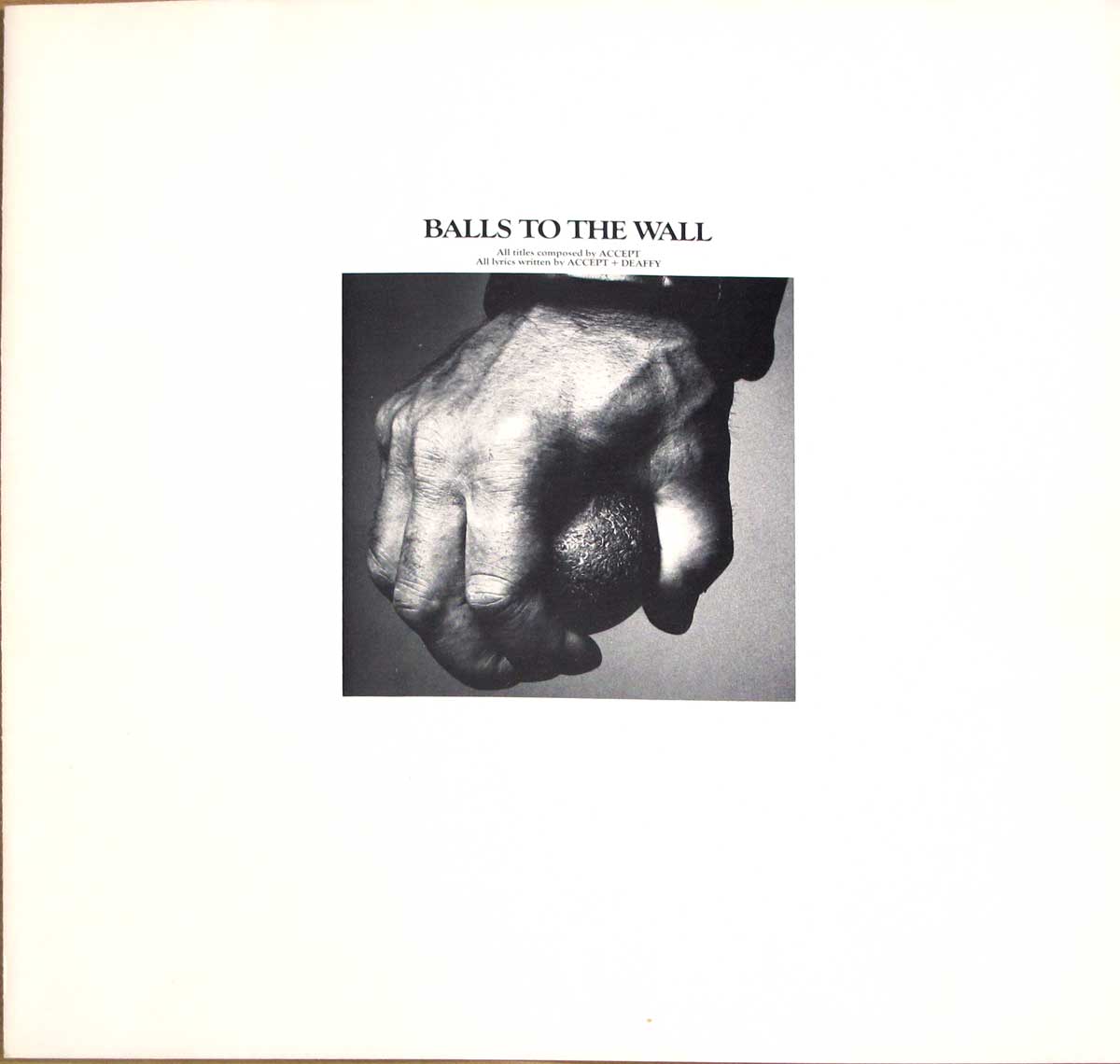 Photo of album back cover ACCEPT - Balls To The Wall 